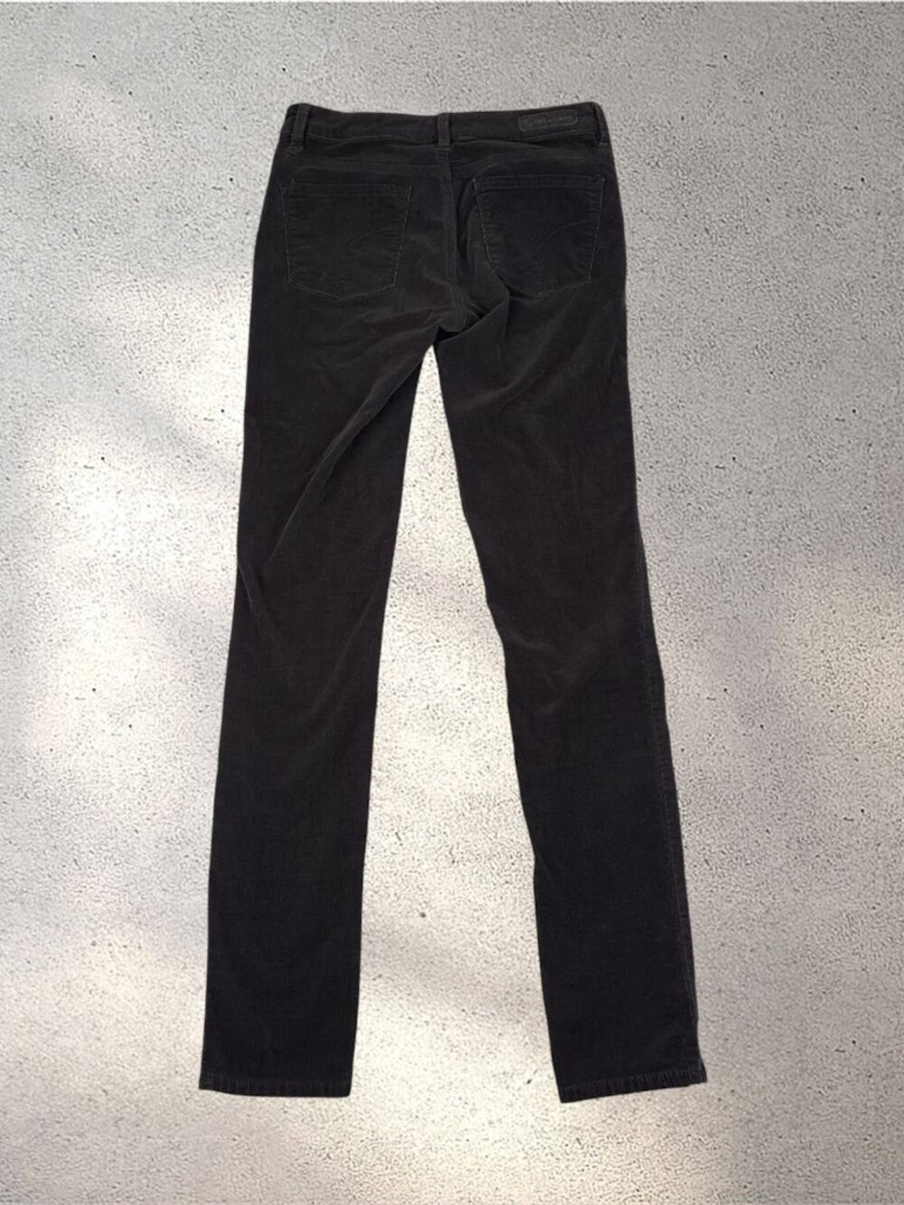 Calvin Klein Ultimate Skinny Corduroy Pant Women's 2/26 Black Work Academia Goth
